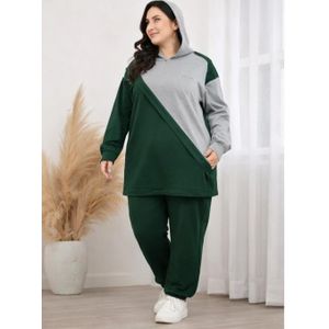 بدلة رياضية كاجوال بمقاس كبير - قماش ميلتون صيفي ليكرا (85-120 كجم)