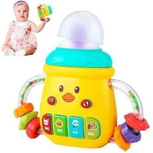 Next Store Baby Educational Rattle Bottle Toy with Lights and Music, Hearing and Cognition Skills, Attractive Design