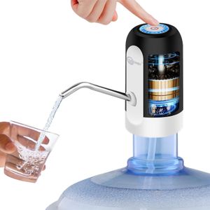 Coolway كول واي مضخة مياه كهربائية للمياه المعبأة بسعة 2-5 جالون، موزع مياه محمول سريع التدفق وقابل لاعادة الشحن بمنفذ USB للفلتر الخارجي والتخييم والمكتب والاستخدام المنزلي