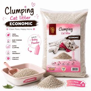 Doodzy Cat Food Cat Litter Baby Powder Smell Economic 10 Liter
