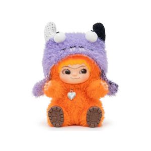 WAKUKU Fuzzy Trendy Fun Party Series 15cm Blind Box – Cute Mystery Plush Doll Action Figure Keychain Pendant  Soft Furry Handbag Charm for Girls & Kids  Surprise Birthday & Eid Gift Designer Collectible Series with Colorful Caps & Outfits