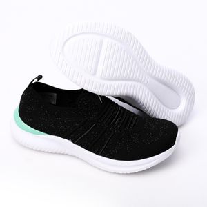 Activ Black Slip On Comfy Shoes