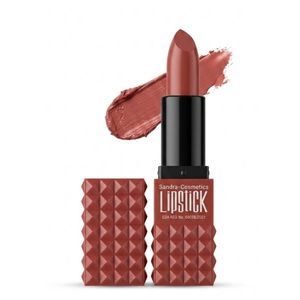 Sandra Cosmetics Lipstick SC671A, Cream Finish, Brown, Studded Case, Shade 6