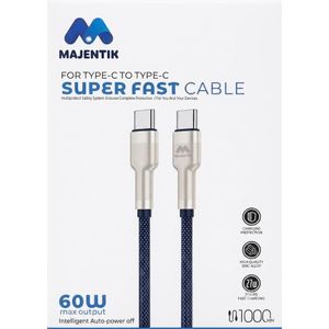 Majentik CL010-C PD Fast Charging Cable Type-C To Type-C 60W - 1M