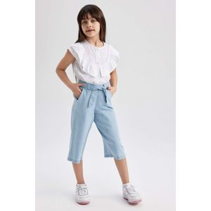 Defacto بنطلون بناتي وايد ليج كولوت فيت