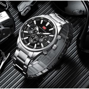 MINI FOCUS New Design Calendar Chronograph Luminous Hands Quartz Watch Luxury Original Wristwatch for Men Reloj MF0634G 
