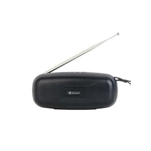 Kisonli  Premium VS-21 Portable Stereo 5W*1 Speaker, 800mAh (3-5 Hr), USB/TF/FM - Black