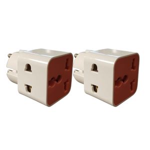 Energy محول مشترك فيشة ثلاثي 2 قطعة عالمي متعدد الاستخدامات يدعم جميع أنواع المقابس الكهربائية مناسب للمنزل والمكتب والسفر تصميم آمن وخامات متينة للاستخدام اليومي 16 امبير – انيرجي
