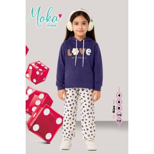 طقم بيجاما بناتي شتوي مخمل