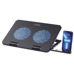 ST حامل تبريد لابتوب جيمينج RGB مع حامل موبايل ICE-02