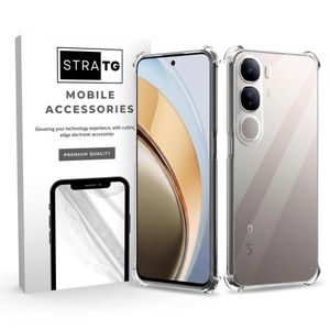 StraTG Gorilla Case for Vivo Y29 5G / Vivo Y19s 4G – Transparent Shockproof Silicone Cover with Corner Protection