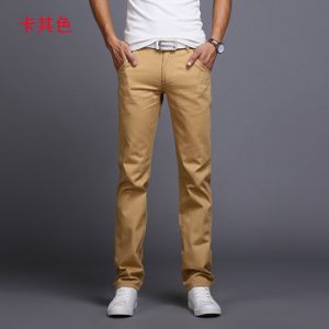 Men's Khaki Slacks Pants Slim Fit High Quality Fabric Korean Fashion Suit  Casual Trousers A803