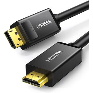Ugreen DisplayPort - HDMI Cable FullHD 1m (Black) 10238