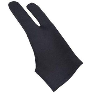 Artist drawing glove for right and left hand Graphics drawing Tablet 2 finger anti-fouling glove