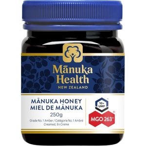 Manuka Health Raw Manuka Honey UMF 10+ MGO 263+ 250 g 16 Servings - Advanced Immune, Digestive & Natural Wellness Support Matrix - Pure New Zealand Honey