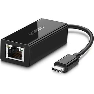 Ugreen  50307 USB Type-C 10/100/1000 Mbps Ethernet Gigabit External Network Adapter, Black