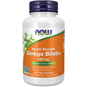 Now Ginkgo Biloba - 120 mg - 100 Veg Caps