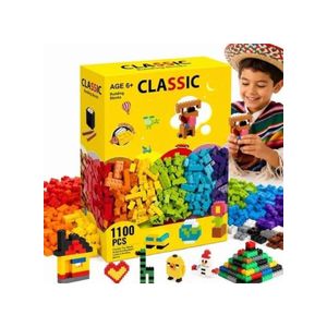 Classic 1100-piece colorful building blocks for children - developing creative skills
