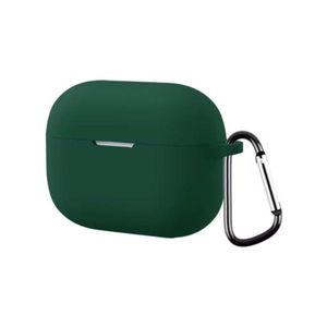 جراب سيليكون لسماعات هواوي فري بودز SE 4 ANC مع خطاف تعليق، جراب واقٍ مقاوم للصدمات، لون موحد (أخضر)