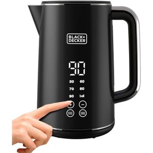 BLACK+DECKER غلاية بلاك آند ديكر رقمية 1.7 لتر شاشة تعمل باللمس بقدرة 2200 وات لون أسود موديل JCD200-B5