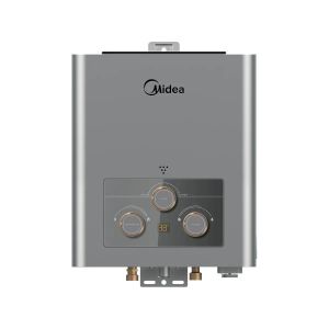 Midea سخان غاز ميديا 6 لتر ديجيتال بمبادل نحاس لون سيلفر موديل MGWH06-12MZNEG(S)