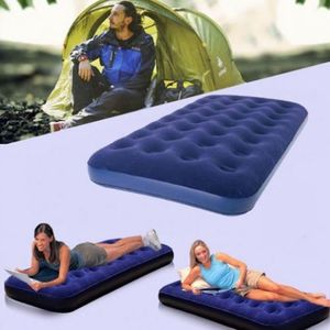 Inflatable Lazy Air Bag Beach & Campsite Lounge Bed with Pair Side Pockets  (170 x 90 x 40)cm | ishtari