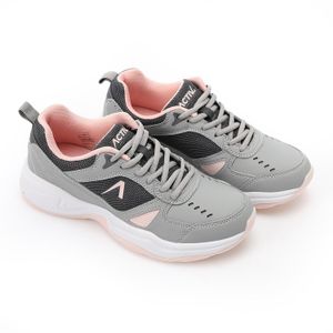 Activ Lace Up Leather Casual Sneakers - Grey