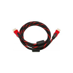 High Definition Hdmi 1.4 Cable For Pc To Tv â€«(1.5 M) Black/Red