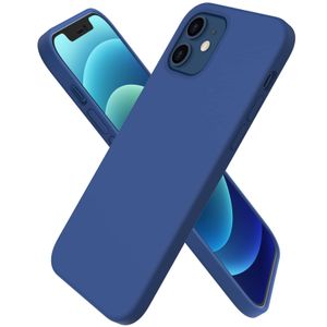 جراب حماية من السيليكون السائل ببطانة مايكروفايبر ناعمة لهاتف iPhone 11 (6.1 Inch) - أزرق ملكي