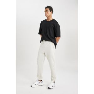 Defacto Man Regular Fit Trousers - Stone