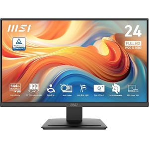 Msi MS.I PRO MP243L E14 24 Inch IPS Gaming Desktop Monitor 1920 * 1080 (FHD), 144Hz, Adaptive Sync, HDR-Ready, HDMI, VGA Port, VESA Mount, Tilt, 4-Sided Thin Bezel, 1ms, Black