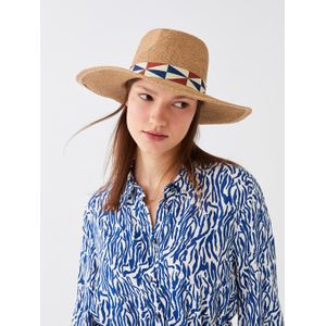 LC Waikiki Piping Detail Women's Straw Fedora Hat