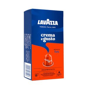 Espresso Coffee Capsules, Crema e Gusto Forte, Arabica and Robusta, Compatible with Nespresso Original Machines, Pack of 10 Espresso Capsules, by Lavazza.