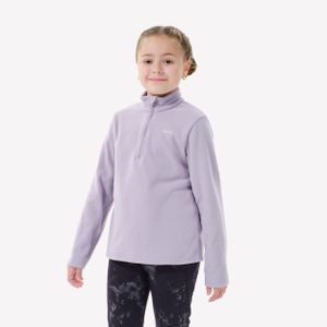 Decathlon سويت شيرت للمشي لمسافات طويلة 7 - 15 سنة بنصف سوستة للأطفال