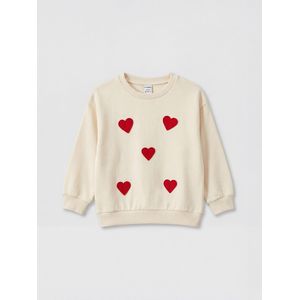 LC Waikiki Embroidered Crew-Neck Sweatshirt For Girls.