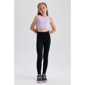Defacto Girl Fitted Leggings - Black