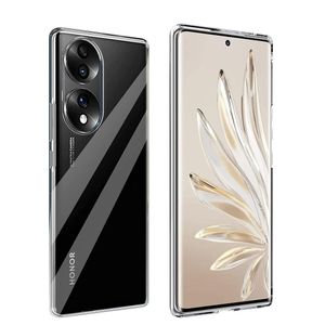 جراب متوافق مع هاتف Honor 70، جراب شفاف من مادة TPU الناعمة، مصنوع من السيليكون المرن المقاوم للخدش، لحماية الكاميرا، جراب شفاف من مادة TPU - شفاف