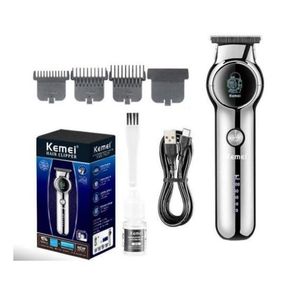 Kemei ماكينة الحلاقة الإحترافيه كيمي KM-1851 بإضاءة ليد للشحن تعمل حتى 3 ساعات و سرعتين تيربو