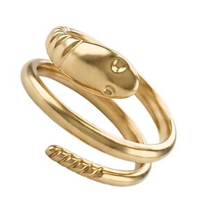 Ring Cleo Wrap Style Gift For Women Fashion Day Wife Lover   Stainless Steel 18K gold Plated  -Opening Adjustable