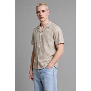 Defacto Boxy Fit Apache Neck Short Sleeve Shirt