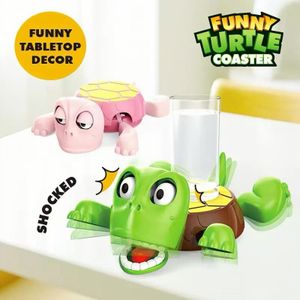 قاعدة أكواب سلحفاة مضحكة