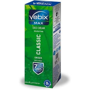 Vebix فيبكس ماكس كلاسيك كريم مزيل العرق للجنسين 15 جم