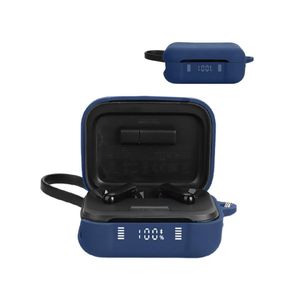 جراب حماية متوافق مع جهاز NCR Soundcore P41i، جراب سيليكون لجهاز NCR Soundcore P41i، جراب محمول مقاوم للخدش مع حلقة تعليق (أزرق)