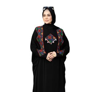 Genres إسدال خروج حريمي - خامة (اى . تى. واى ) عالية الجودة – تطريز سيناوى هاند ميد راقى – بحزام داخلي لتظبيط المقاس – فرى سايز