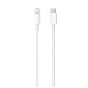 Apple كابل أصلي من النوع C إلى لايتنينج - طول 1 متر - أبيض