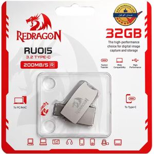 Redragon RU015 32GB USB 3.2 Flash Drive Type-A & Type-C