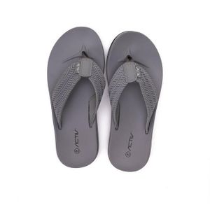 Activ Dark Grey Slip On Rubber Flip Flop