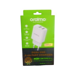 Oraimo Firefly 2U OCW-E67D + C53 - Fast Charger - White