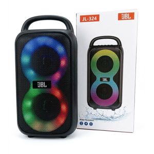 JBL سماعة بلوتوث محمولة JL-324 بإضاءة RGB وصوت قوي