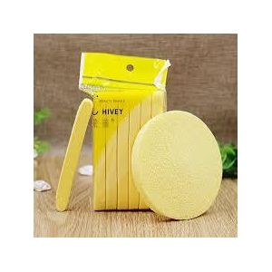 إسفنجة تنظيف الوجه المضغوطة القابلة للتمدد، عبوة من 12 قطعة